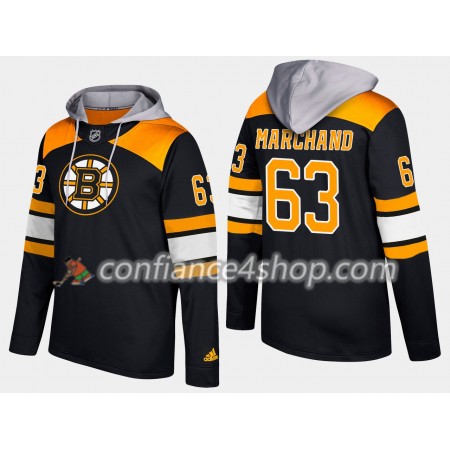 Homme Boston Bruins Brad Marchand 63 N001 Chandails à capuchon
